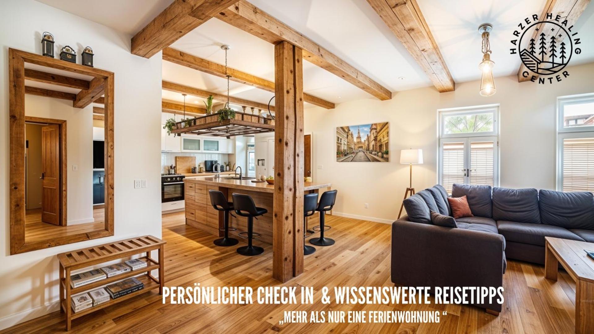 Harzer Healing Center 2024 Gemuetliche Landhauswohnung Mit Fussbodenheizung,Xxl Kochinsel,Xxl Regenduschen,Modern,Hochwertig,Persoenlich,Vollausgestattet Elbingerode  Bagian luar foto