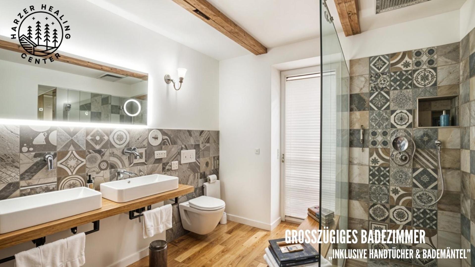 Harzer Healing Center 2024 Gemuetliche Landhauswohnung Mit Fussbodenheizung,Xxl Kochinsel,Xxl Regenduschen,Modern,Hochwertig,Persoenlich,Vollausgestattet Elbingerode  Bagian luar foto