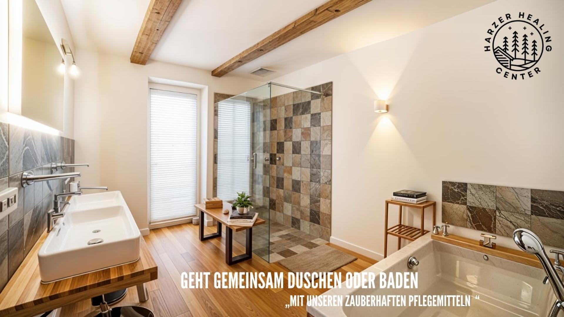 Harzer Healing Center 2024 Gemuetliche Landhauswohnung Mit Fussbodenheizung,Xxl Kochinsel,Xxl Regenduschen,Modern,Hochwertig,Persoenlich,Vollausgestattet Elbingerode  Bagian luar foto