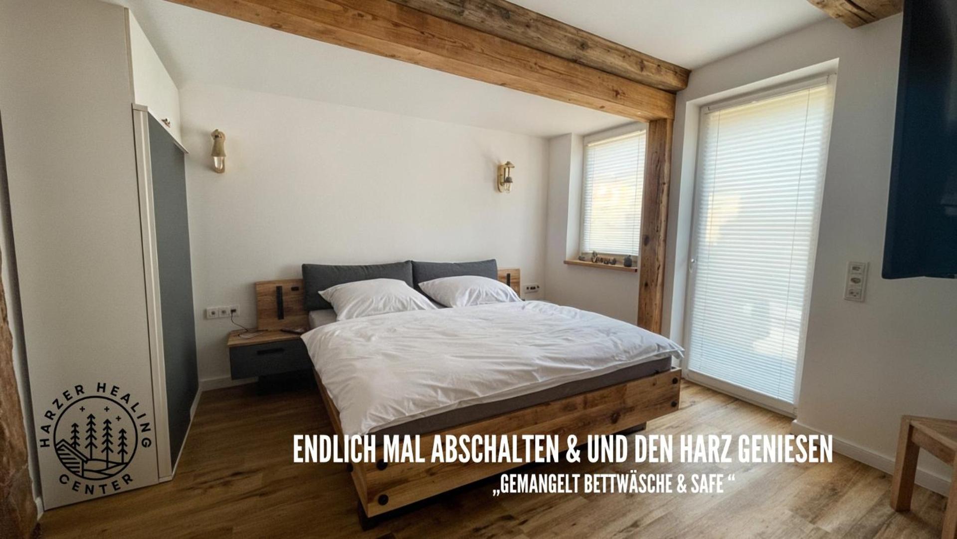 Harzer Healing Center 2024 Gemuetliche Landhauswohnung Mit Fussbodenheizung,Xxl Kochinsel,Xxl Regenduschen,Modern,Hochwertig,Persoenlich,Vollausgestattet Elbingerode  Bagian luar foto